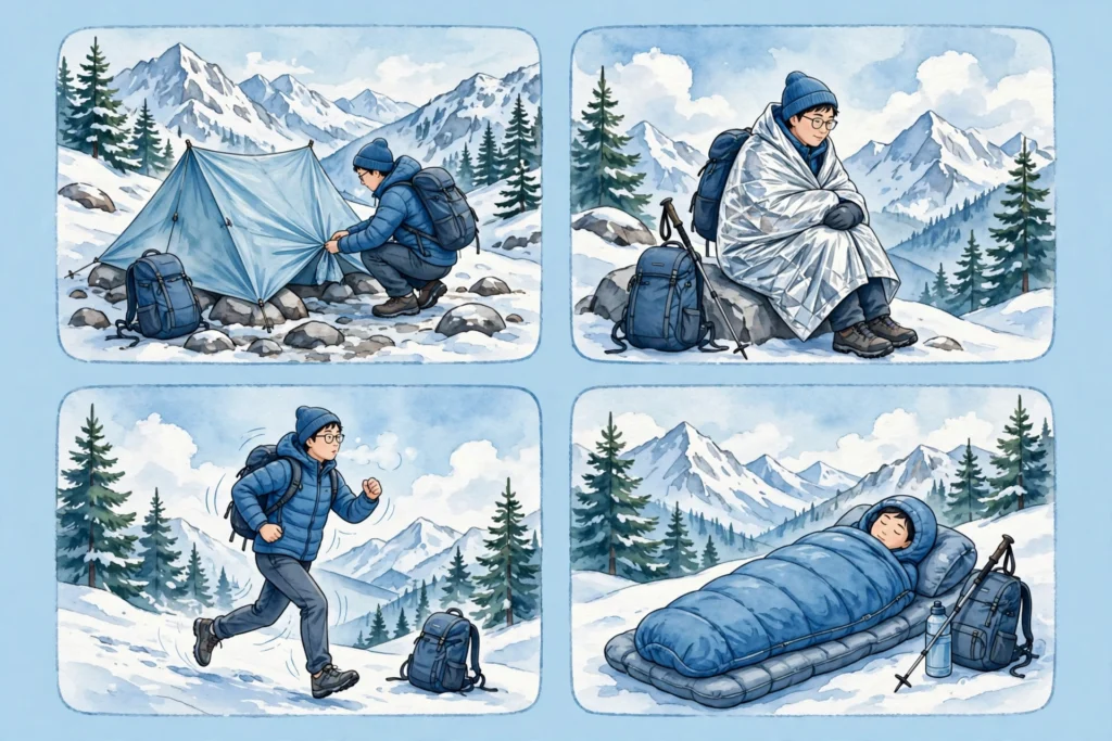 If you freeze: four rescue moves