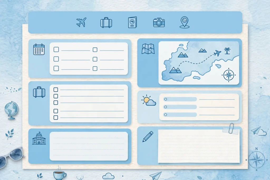A Copy-Ready Travel Itinerary Template