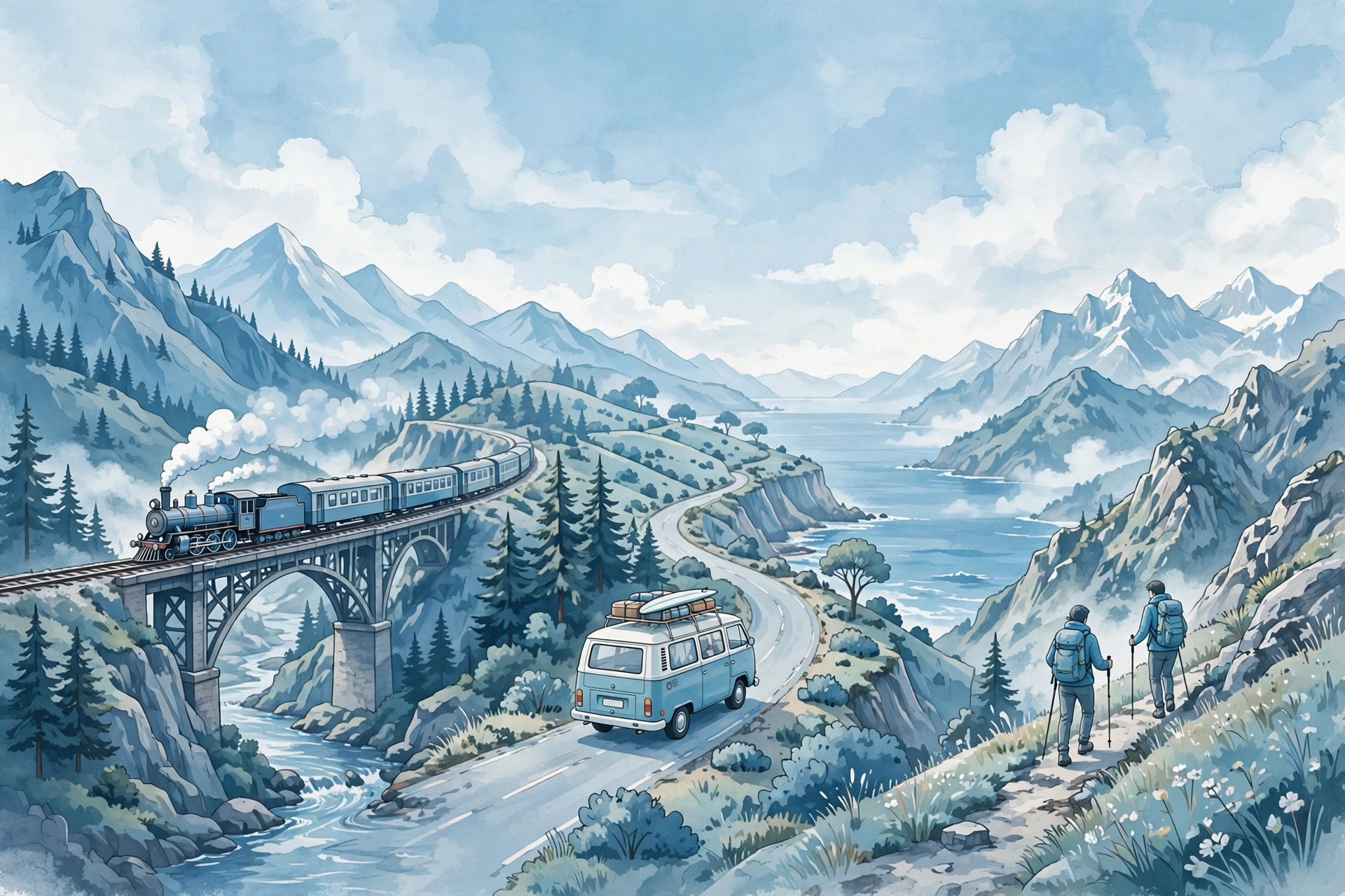 Epic Journeys: Trains, Road Trips, and Treks