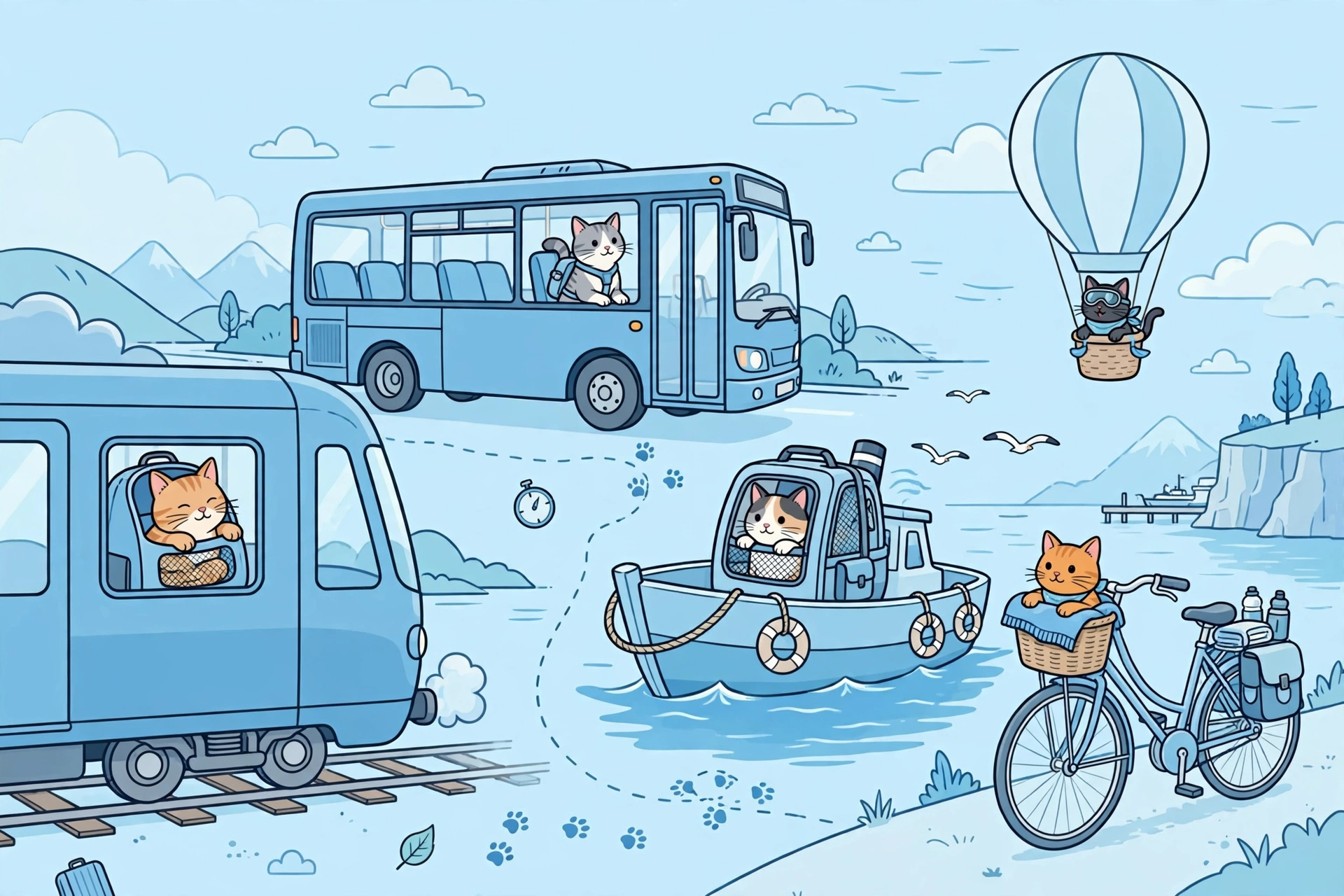 Trains, Buses, and Other Ways to Travel With a Cat